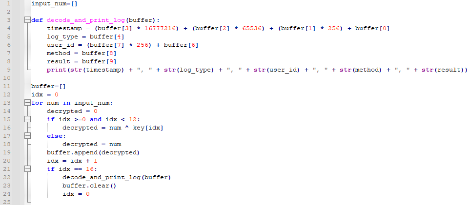 A Python Script to Decrypt the Logs