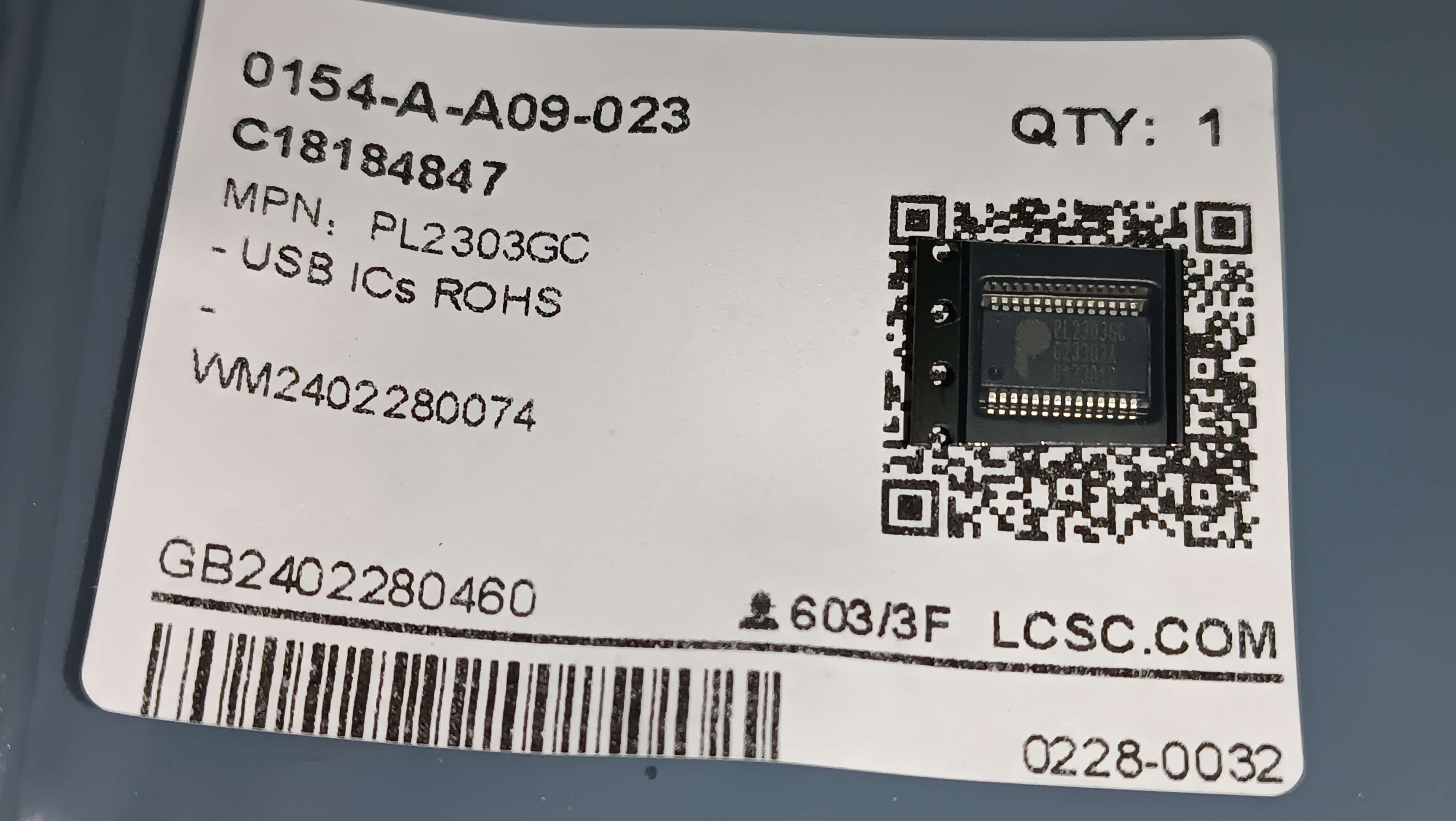 New PL2303GC chip from LCSC